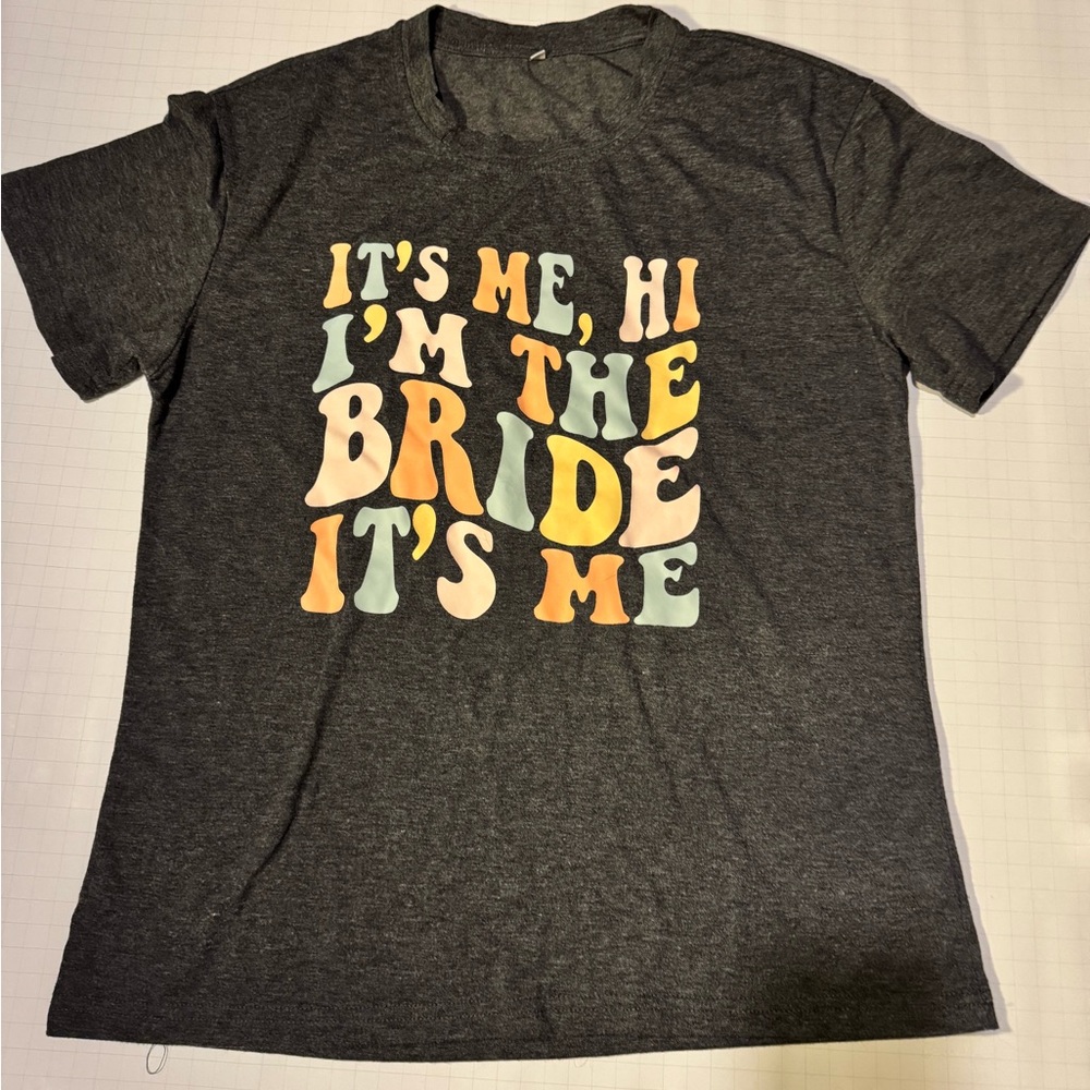 Gray Graphic Women’s Bridal T-Shirt